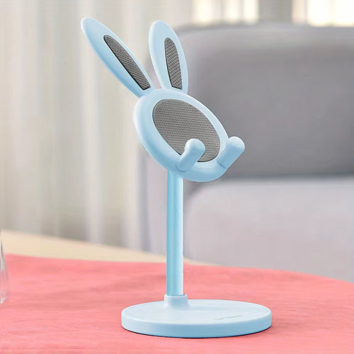 Cute Rabbit Mobile Phone Stand Adjustable Desktop Holder for Iphone Samsung Xiaomi Ipad Switch Desk Office Home Portable Stand